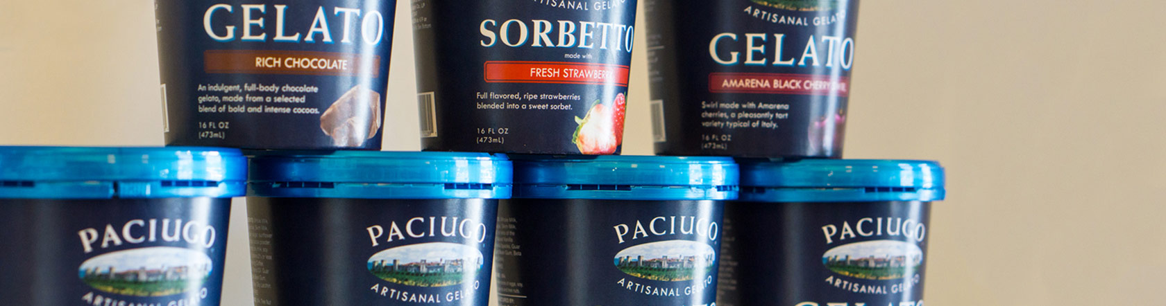 Fresh ingredients are used in Paciugo's Gelato.